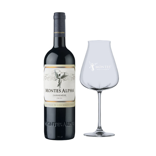 Montes Alpha Carmenere Free 1 Lucaris Wine Glass