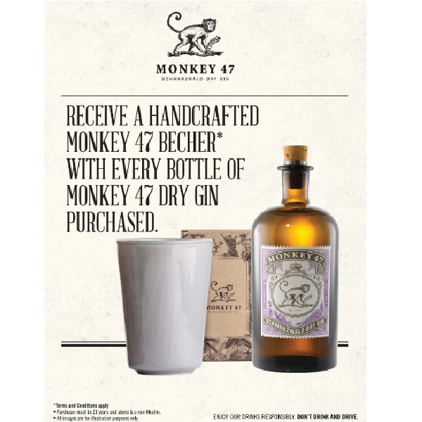 Monkey Dry Gin (Free 1 Monkey 47 The Becher Cup) – Wineshop