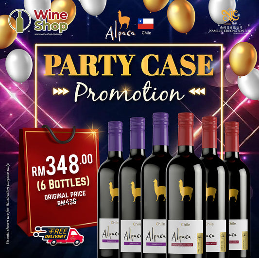 Alpaca Chilean Red Wine Party Case