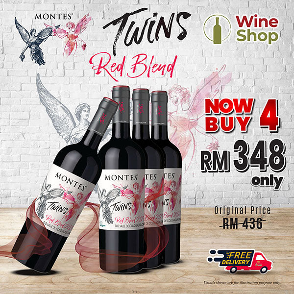 Montes Twins Red Blend 4 Pack Bundle