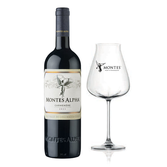 Montes Alpha Carmenere Free 1 Lucaris Wine Glass